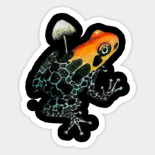 POISON ORANGE DART FROG Sticker